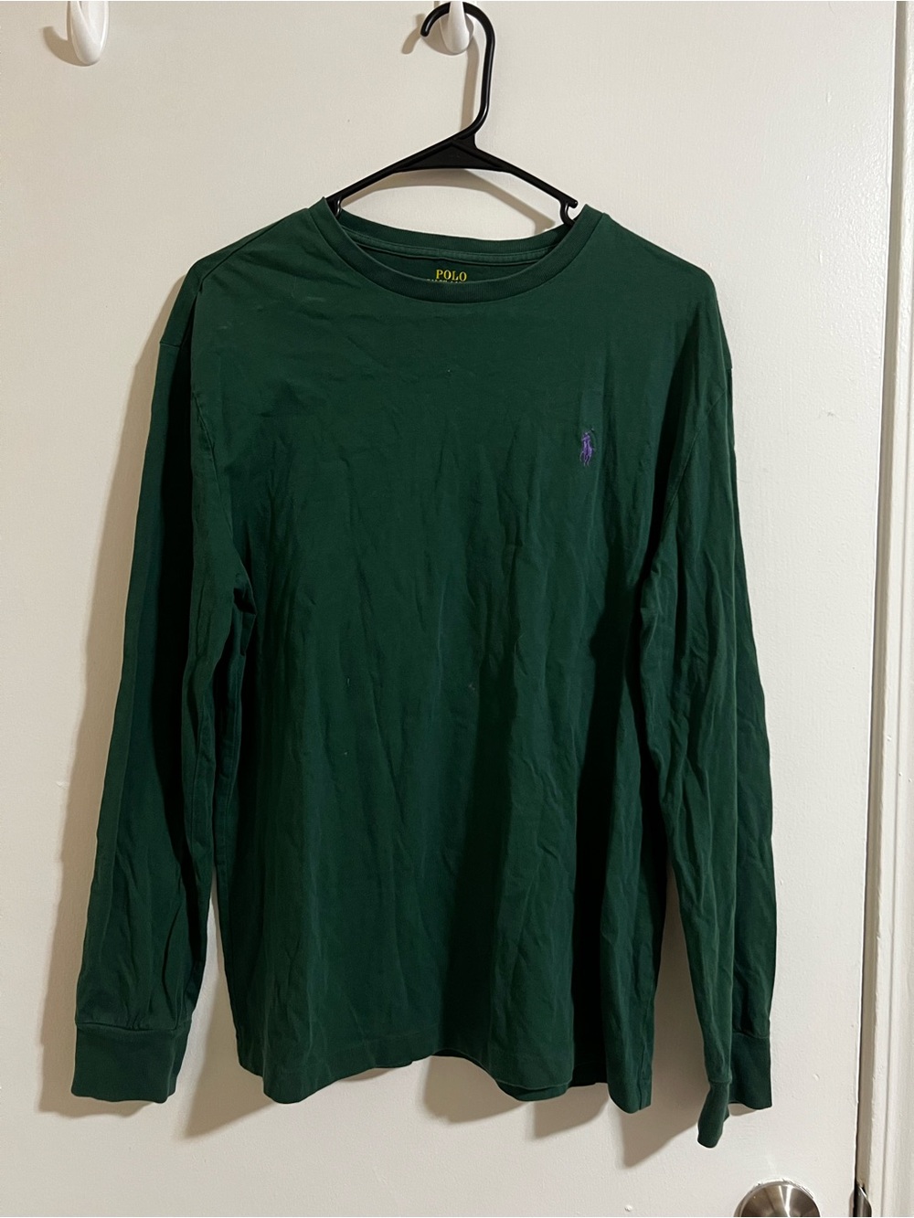 ❤️BUY 2 GET 1FREE❤️ Polo Ralph Lauren Men’s Long Sleeve Crewneck T-Shirt Green
